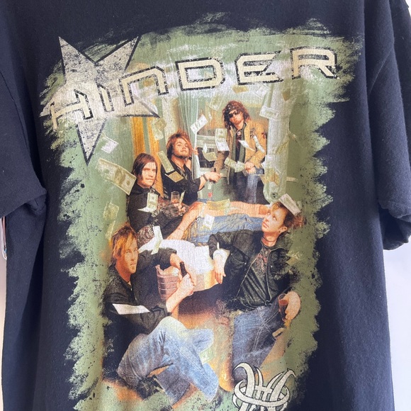 Hinder! Band shirt. Black. Large. 2007 tour t-shirt. Used in good condition. - Picture 3 of 5
